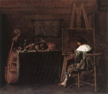 亨德裡尅 格裡茨 波特 The Painter in his Studio